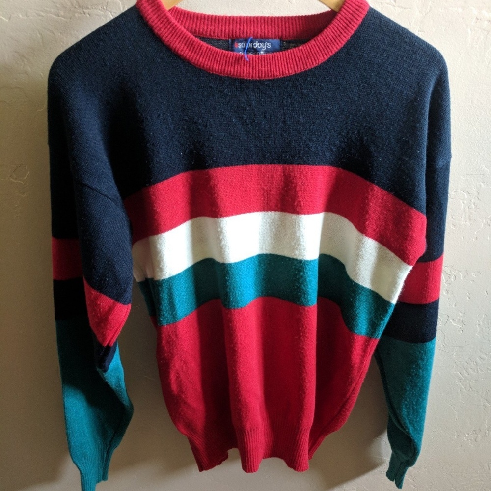 Vintage 70s ringer sweater